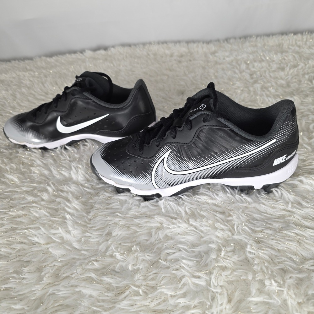 Nike Diamond Alpha Huarache NXT Baseball Cleats Black White‎ Youth 5.5Y - Picture 3 of 8